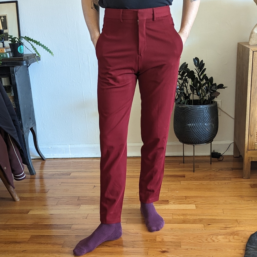 Zara pants wine color size 30